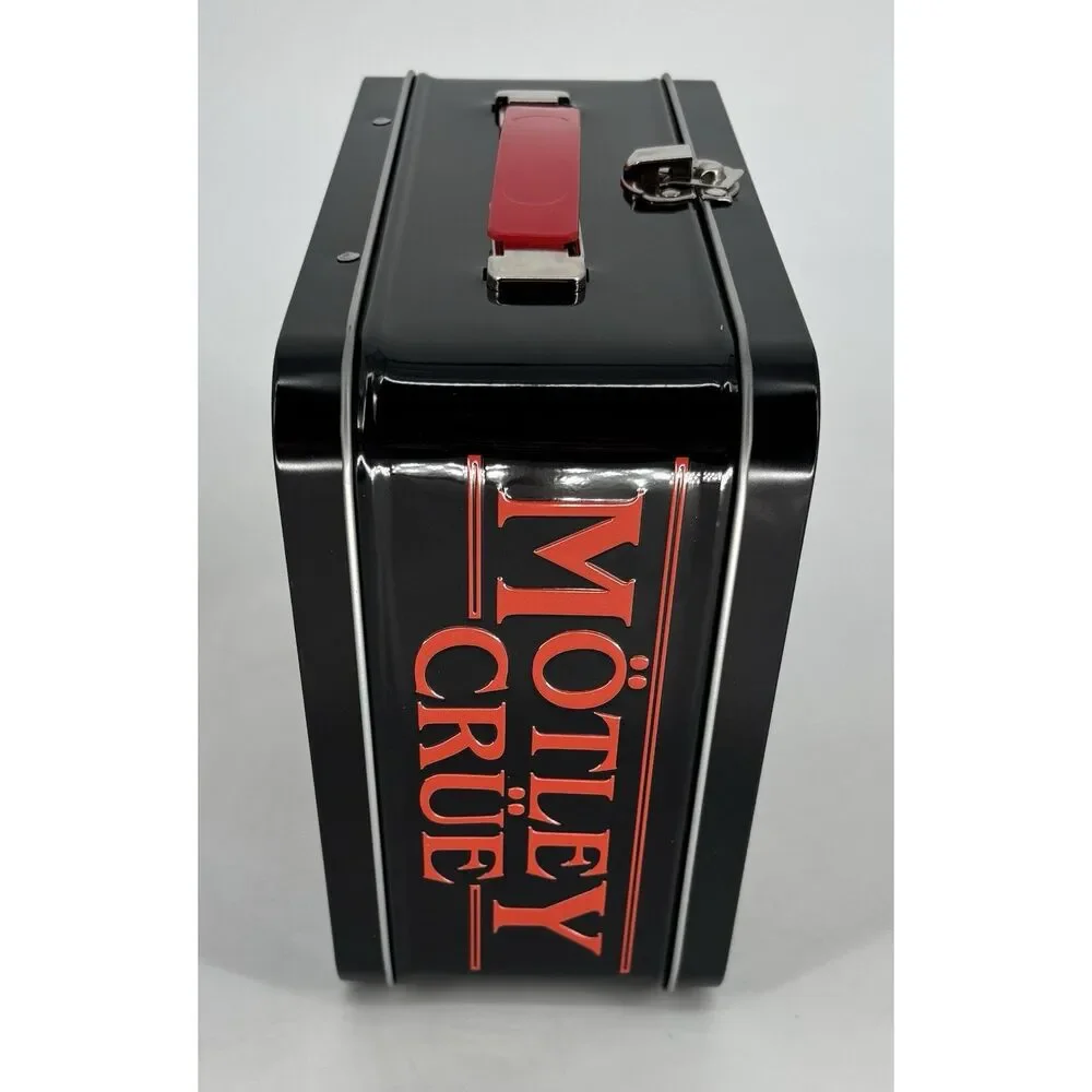 NEW Mötley Crüe Official Embossed Metal Lunch Box Tin Fun Box w/ Original Box